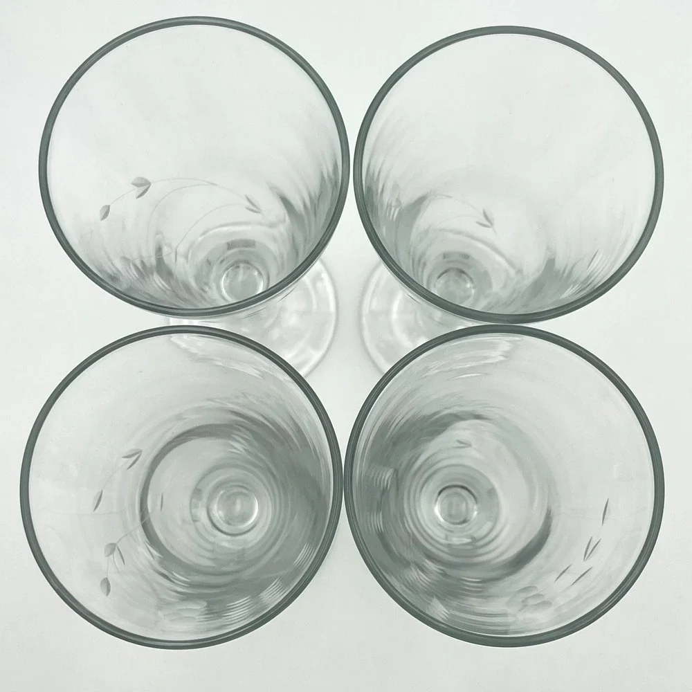 Princess House Heritage Set of 4 Crystal Pilsner Glass 7.5